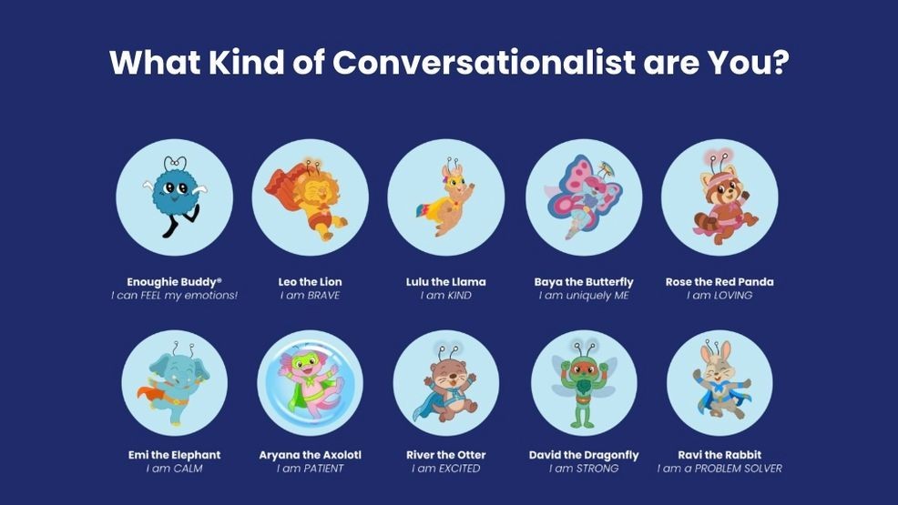 The organization is also offering a “What kind of conversationalist are you?” quiz, designed to help people learn more about their communication style.