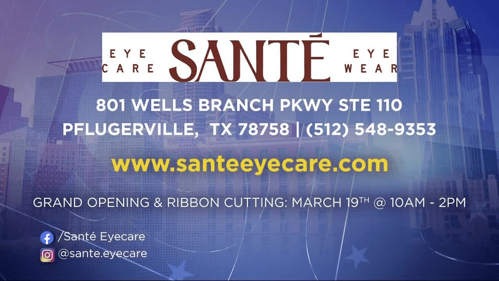 This is your sign to go make your appointment! Head to santeeyecare.com!
