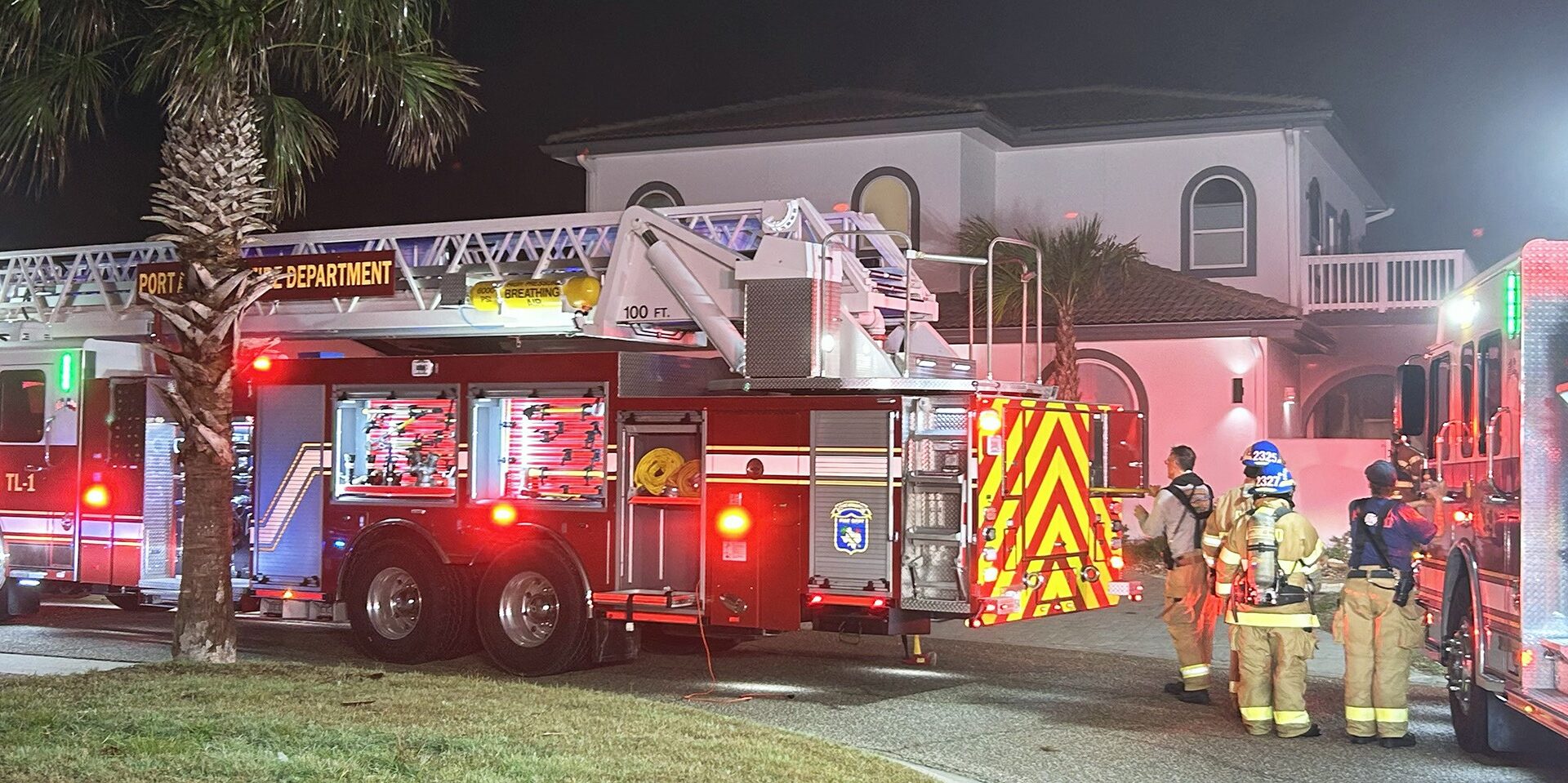 Fire response - Port Aransas South Jetty