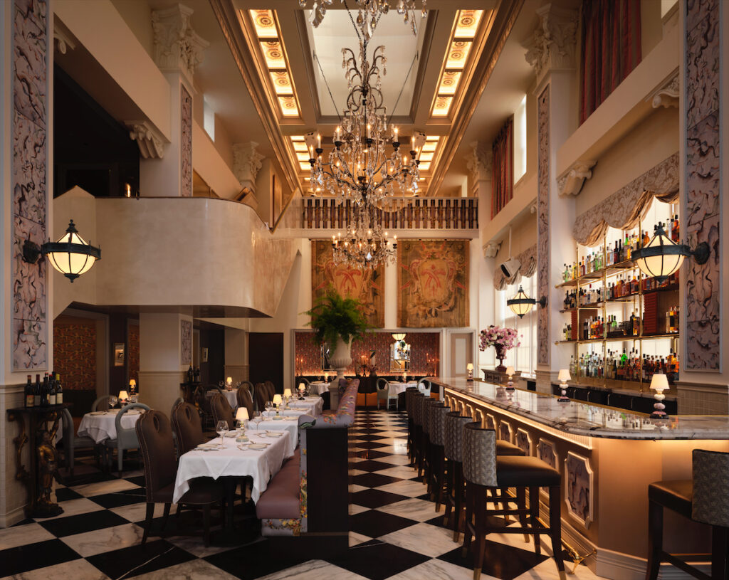 A grand entrance at Mister Charles. (Photo by Douglas Friedman)