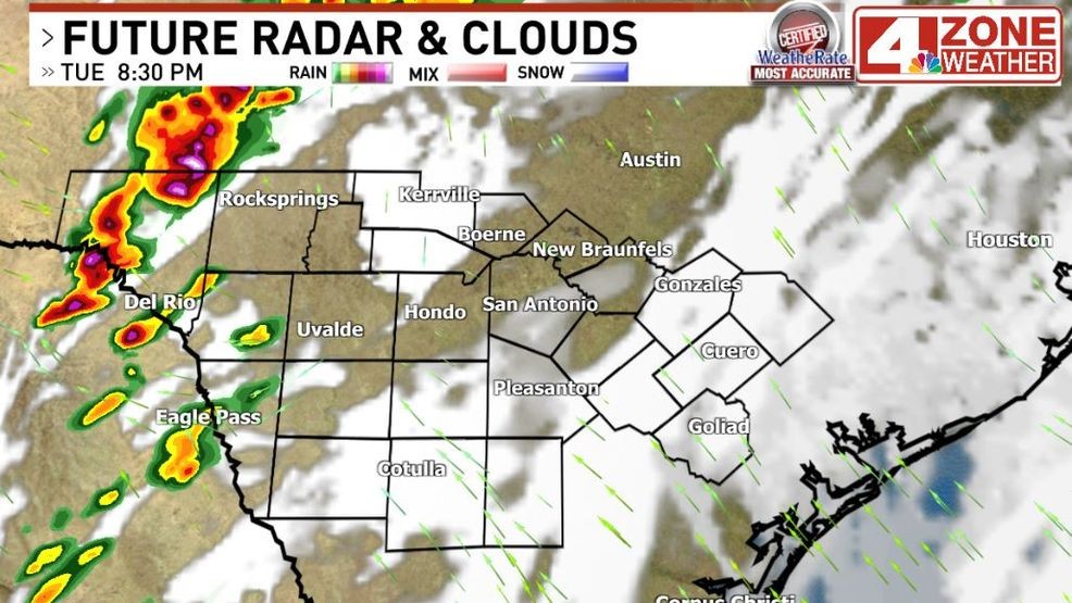 Future radar Tuesday 8pm - 9pm