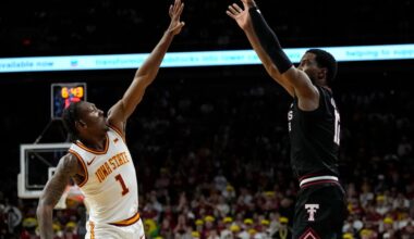 Red Raiders rise to No. 10 in new AP poll