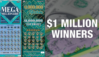 🤑 Two $1 million Texas Lottery scratch-off tickets sold in Houston area