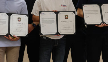 Three Plano lifeguards honored for life-saving measures taken after resident collapsed