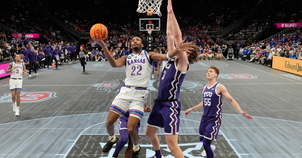 TCU bounced from Big 12 Tournament by Kansas, Darryn Peterson in back-and-forth battle