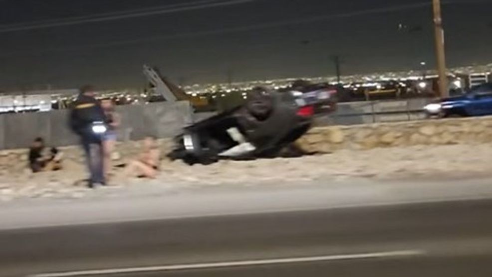 Four people were injured, one in serious condition, after a crash on I-10 east at Lee Trevino. March 18, 2026. Credit: FitFam