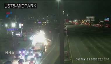 Child dies in single-vehicle crash on US 75, police say