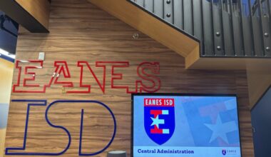 Eanes ISD admin building logo
