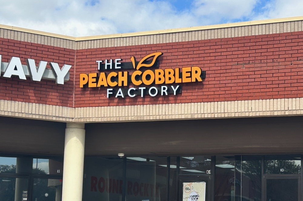 The Round Rock franchise will be the first Austin-area location of Peach Cobbler Factory. (Brooke Sjoberg/Community Impact)