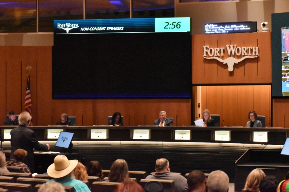Fort Worth Council dais