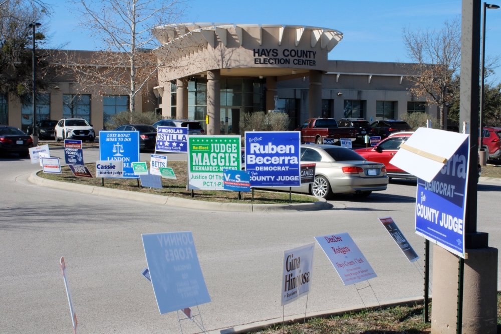 Flores won the Democratic primary race for Hays County Precinct 2 commissioner, as polls report unofficial numbers across the county. (Michael Milliorn/Community Impact)