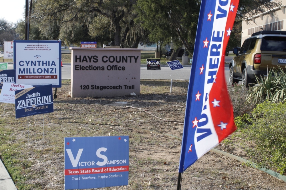 Brown and McClelland take early leads in the respective Democratic and Republican primary races for Hays County Precinct 4 commissioner. (Michael Milliorn/Community Impact)