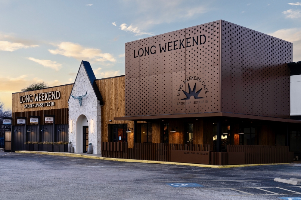 Long Weekend in the Heights is a ranch-inspired dining restaurant designed to be family-friendly. (Courtesy Aria Signs)