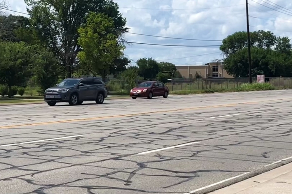 Work on FM 1938 will include converting the two-way left turn lane into a 14-foot-wide raised median. (Cody Thorn/Community Impact)