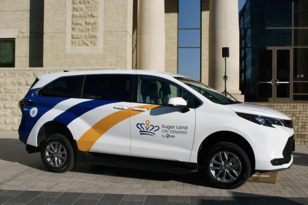 The Sugar Land On-Demand microtransit program has completed 34,285 trips since its March 2025 launch. (Aubrey Howell/Community Impact)
