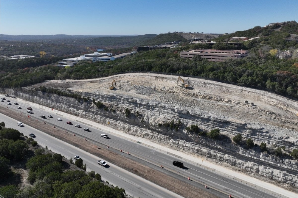 Excavation work continues on the stretch of Loop 360 between RM 2222 and Courtyard Drive. (Courtesy Loop 360 Program, Texas Department of Transportation)