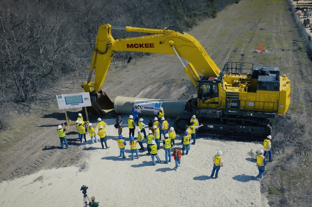 A 54-inch wastewater interceptor will connect to the new Wilbarger Creek Regional Wastewater Treatment Facility. (Courtesy city of Pflugerville)