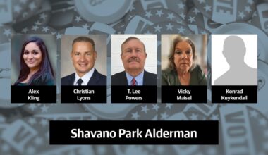 Alex Kling, Christian Lyons, Vicky Maisel and incumbents Konrad Kuykendall and T. Lee Powers are running for the open alderman seats on the Shavano Park City Council. (Community Impact staff)
