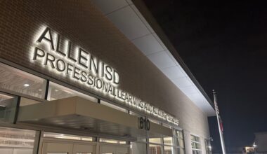The Allen ISD board of trustees hosts regular meetings and workshop meetings at 610 E. Bethany Drive in Allen. (Colby Farr/Community Impact)