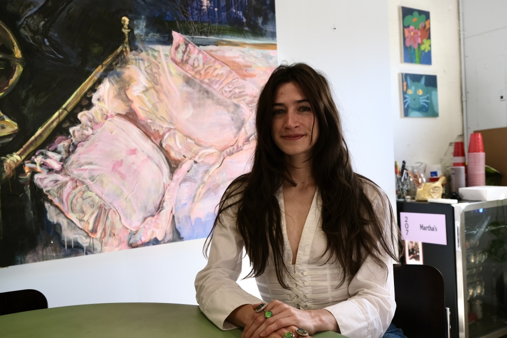 Co-owner Meredith Williams operates Martha's Gallery with her husband, Ricky Morales. (Gracie Warhurst/Community Impact)