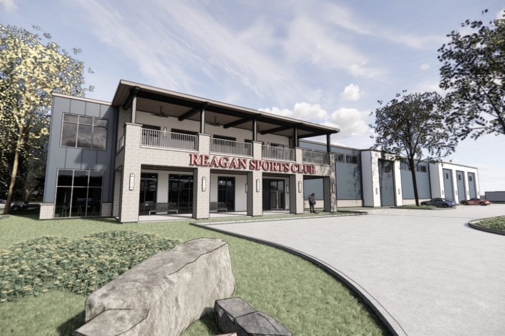 Regan Sports Club will offer indoor soccer, volleyball, basketball, badminton, pickleball, taekwondo, yoga and a dedicated gym space. (Courtesy August Construction)