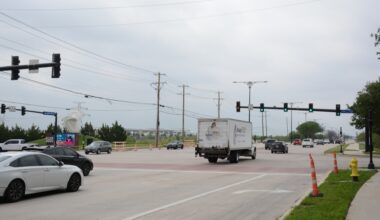 Work on Belt Line Road includes drainage, utility and pavement improvements. (Connor Pittman/Community Impact)
