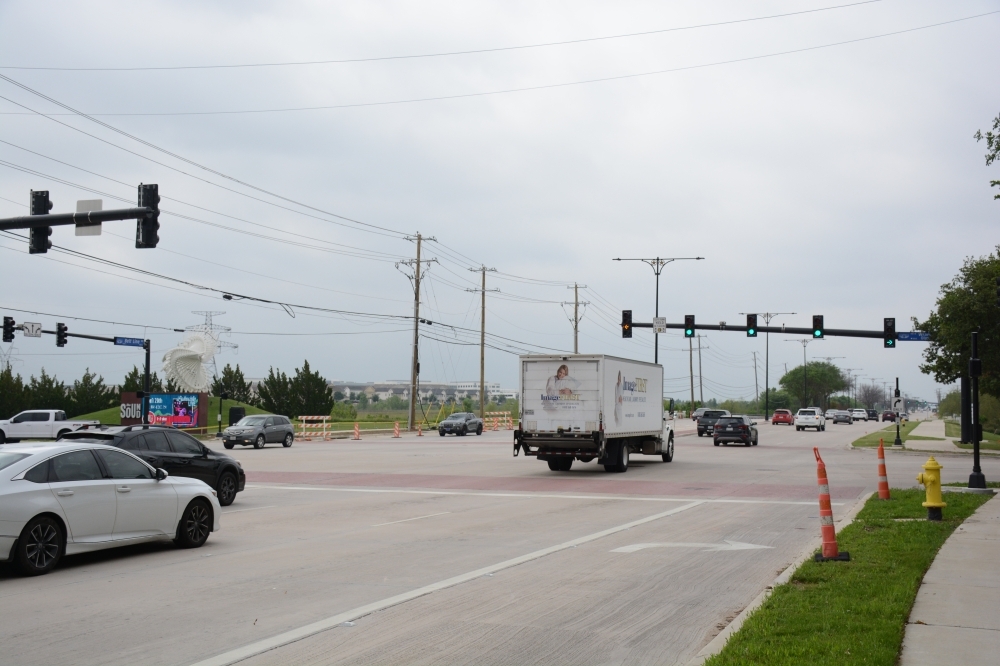Work on Belt Line Road includes drainage, utility and pavement improvements. (Connor Pittman/Community Impact)