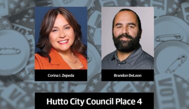 Corina Zepeda and Brandon Deleon are running for Hutto City Council Place 4. (All photos submitted by respective candidates/Community Impact)