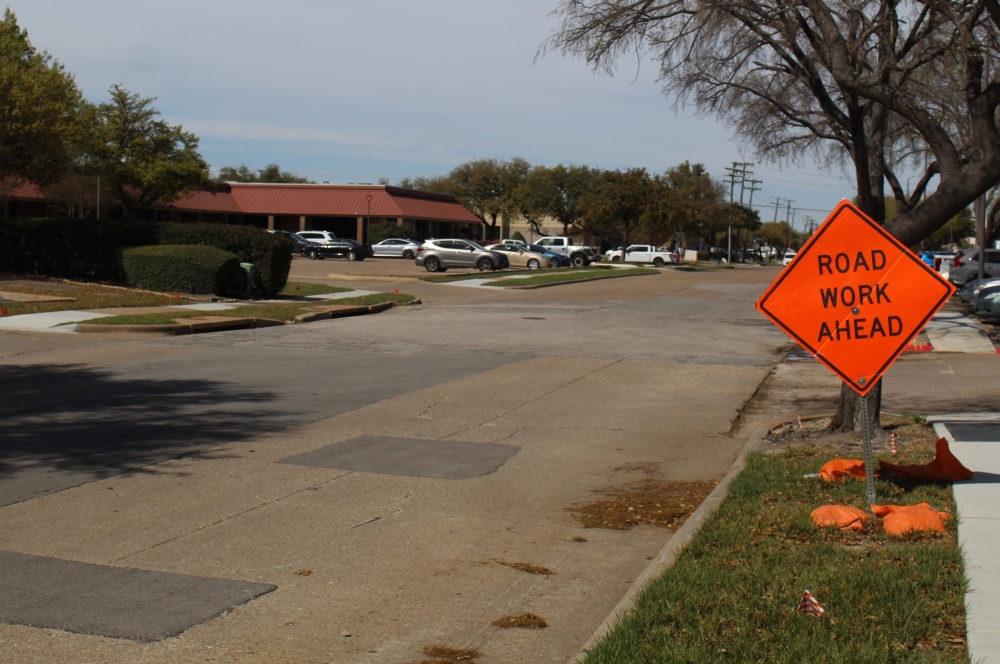 Over 21,000 square yards of street pavement is set to be removed and replaced in southeast Richardson this year. (Isabella Zeff/Community Impact)