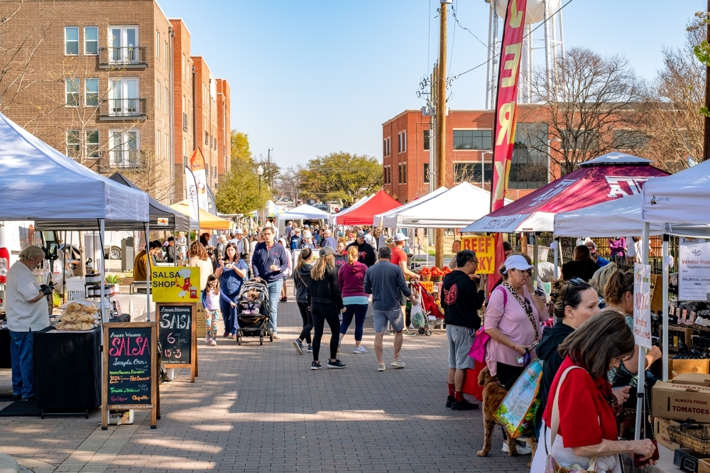 People at a Farmers Market
