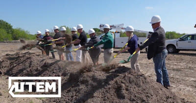 UTEM and Bellmead community leaders break ground on the company’s new facility in Bellmead, Texas.