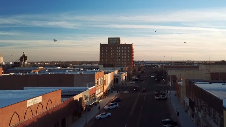Aerial view of Clovis, New Mexico