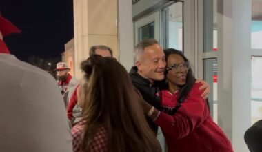 #16 Red Raider Basketball welcomed home after beating #4 Iowa State Saturday afternoon