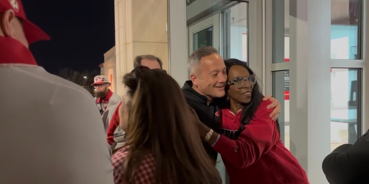 #16 Red Raider Basketball welcomed home after beating #4 Iowa State Saturday afternoon