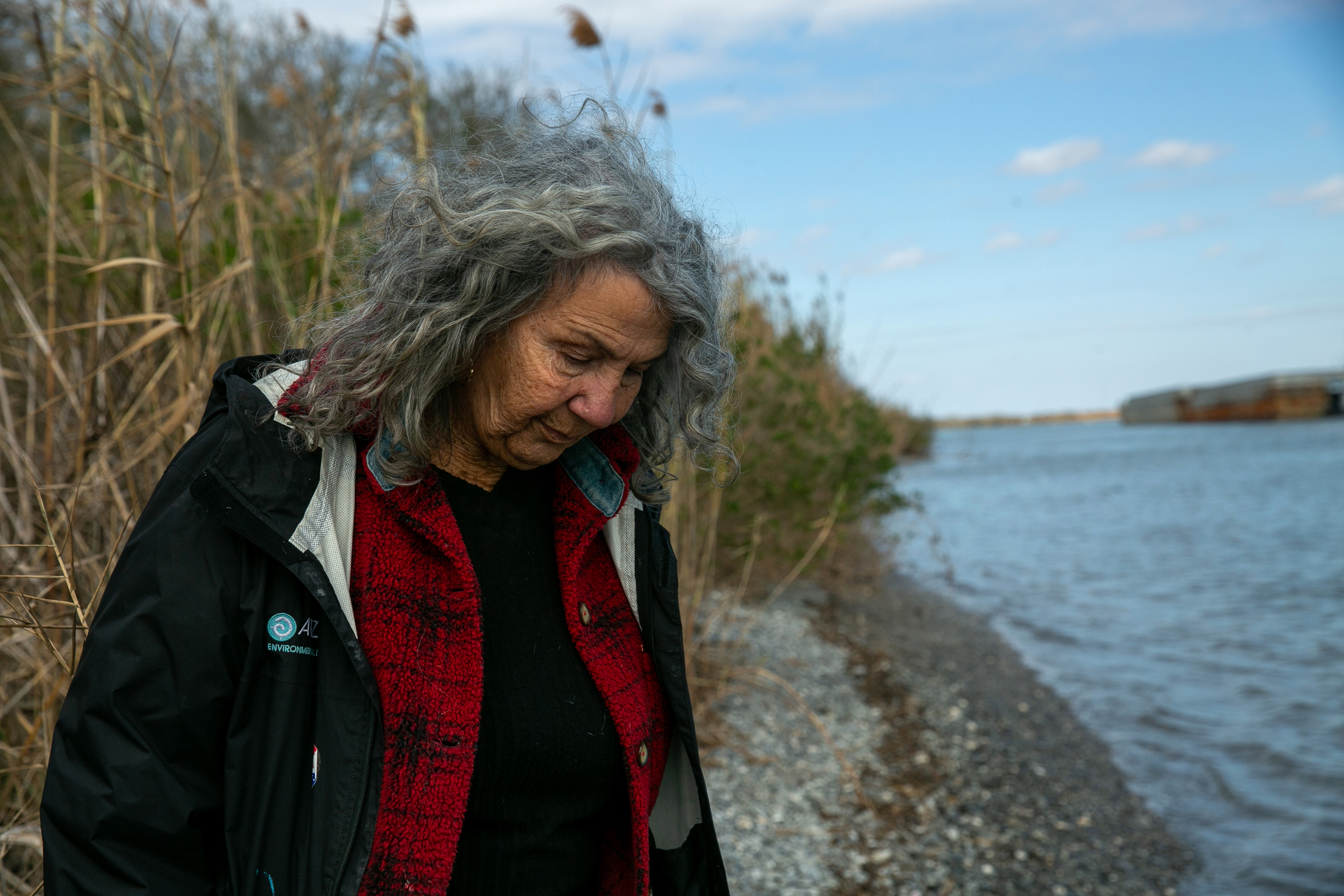 Diane Wilson and her group, San Antonio Bay Estuarine Waterkeeper,  spent a year collecting evidence and preparing a lawsuit against Dow before the State of Texas intervened and blocked the effort. Credit: Dylan Baddour/Inside Climate News