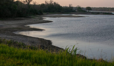 Corpus Christi’s largest remaining reservoir, Lake Texana, is currently 55 percent full and projected to hit 30 percent this summer. Credit: Dylan Baddour/Inside Climate News