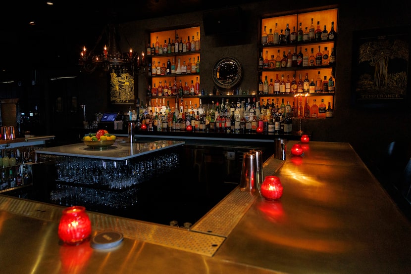 Inside the front door at Kilmac's is a dark room with a big bar.