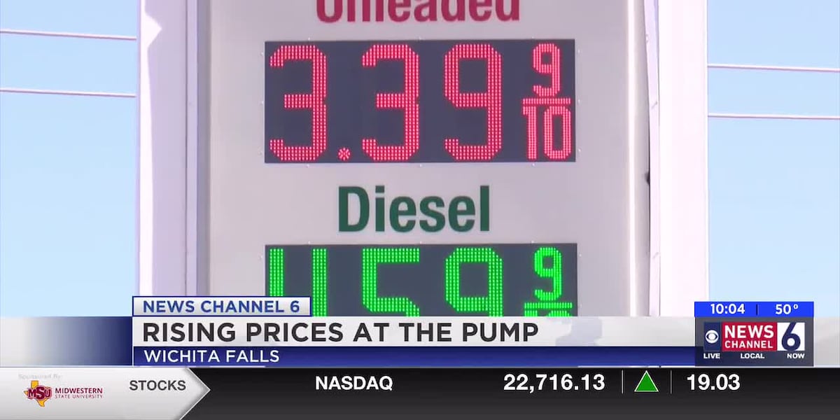 Gas prices climb across Texas as drivers adjust in Texoma
