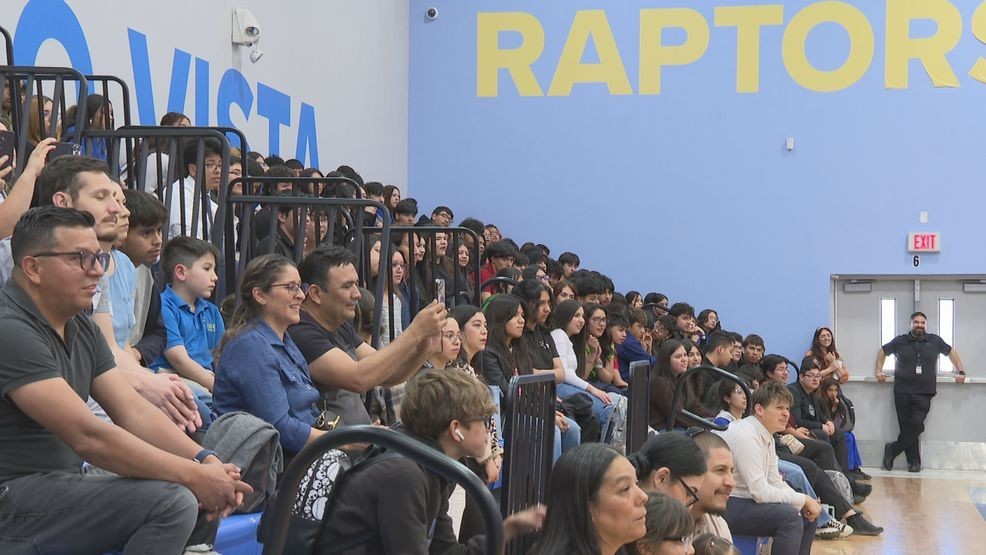 Seven students from IDEA Rio Vista receive the UTEP Excellence Scholarship. March 5, 2026. Credit: KFOX14/CBS4