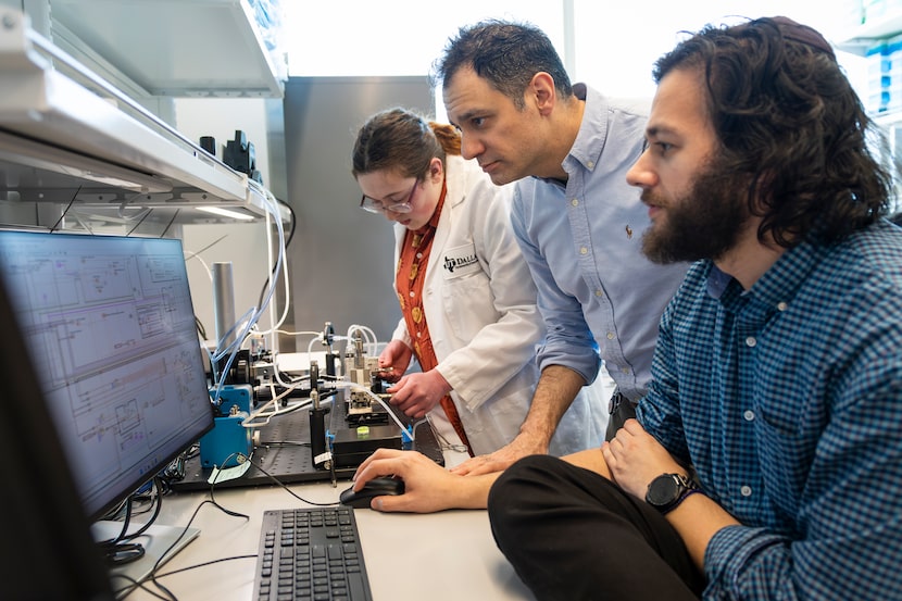 Jacopo Ferruzzi (center) is an assistant professor of bioengineering at the University of...