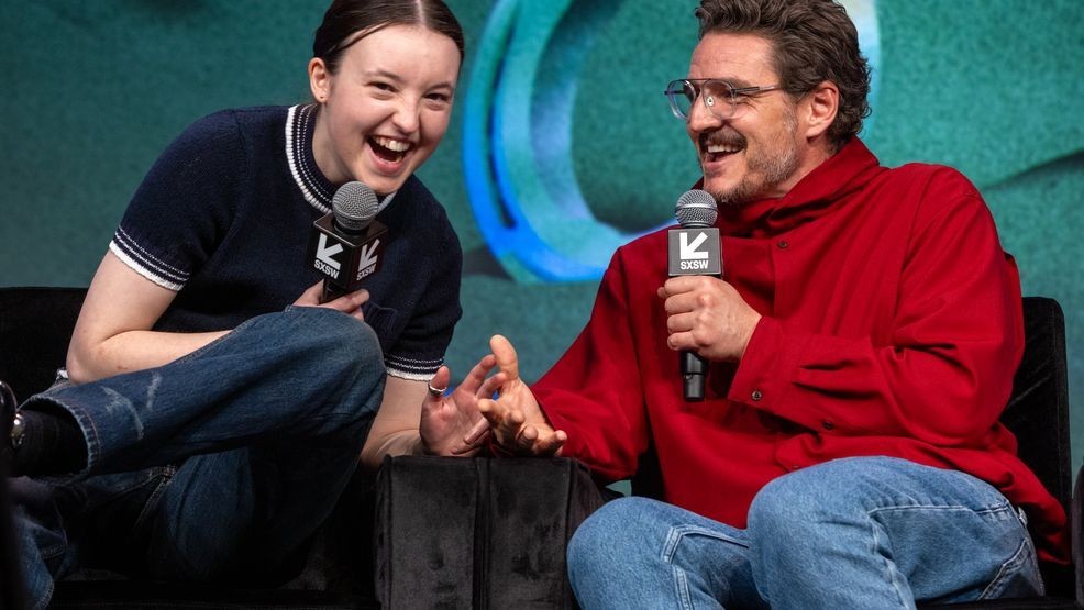 Bella Ramsey, Pedro Pascal at the Featured Session "The Last of Us: Cast and Creators on Season 2" during SXSW Conference & Festivals in the Austin Convention Center on March 8, 2025 in Austin, Texas.