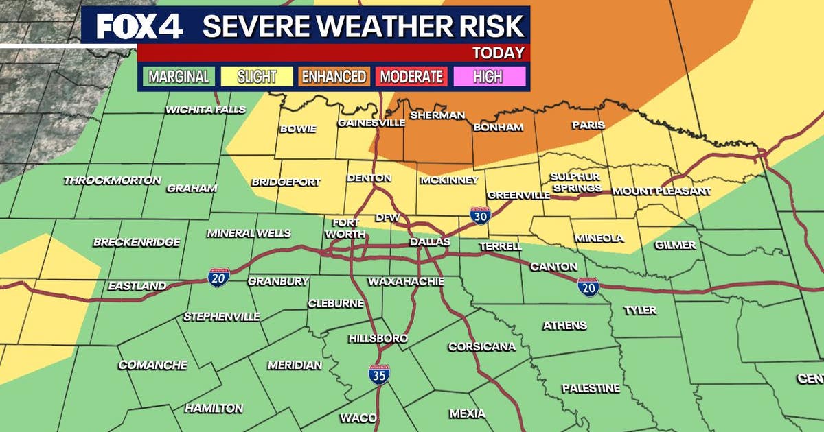 Dallas weather: Severe storms bring flooding, hail and tornado risks this weekend