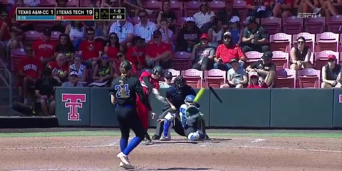 Lovelady’s Mihyia Davis homers, Texas Tech sweeps Sunday doubleheader