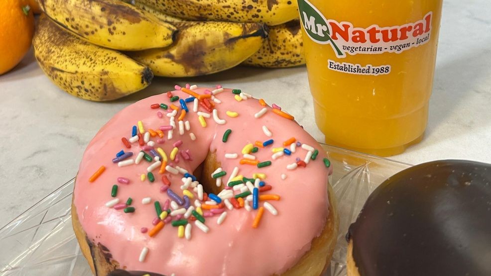 “These donuts are actually all vegan… we fry ours with just vegetable oil, so that’s what makes it vegan and vegetarian.”