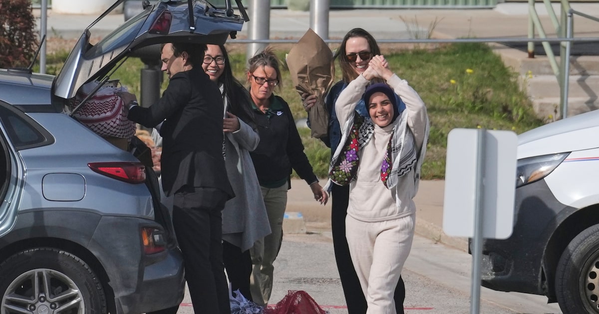 Columbia protester Leqaa Kordia leaves North Texas immigration detention
