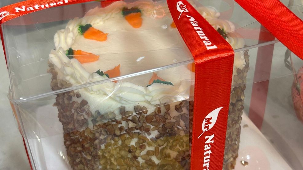 {p}The bakery’s signature carrot cake also makes an appearance. “Our carrot cake is very popular. We use organic whole wheat flour… it’s our signature cake that we've been doing since ’88!” Mendoza shared.{/p}