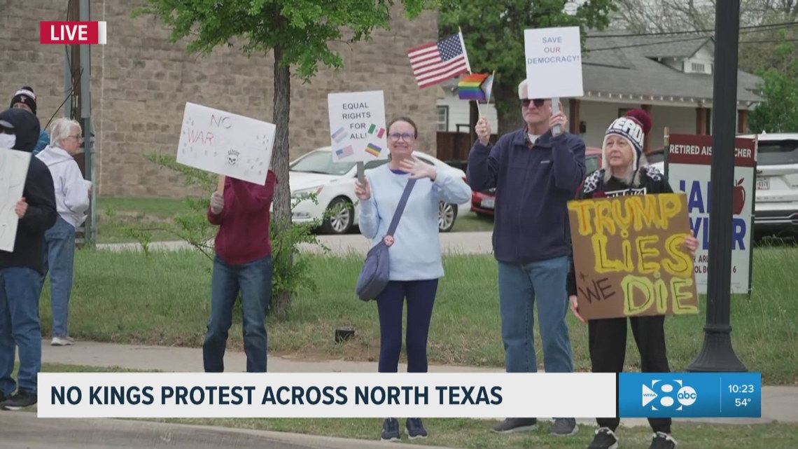 No Kings protest: What things are looking like on North Texas and across the nation