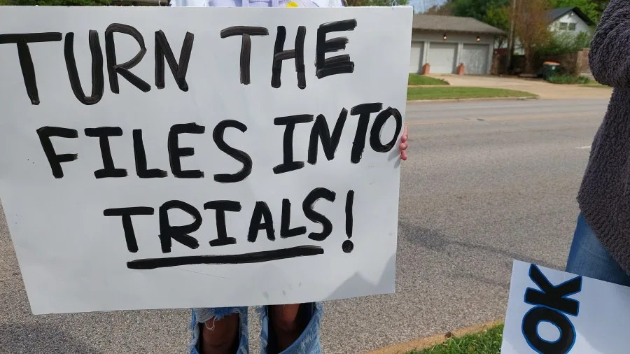 Photo of the Tyler No Kings Protest, courtesy of the Northeast Texas National Organization for Women.