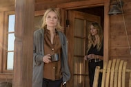Michelle Pfeiffer (left) and Beau Garrett star in the Paramount+ series "The Madison," which...
