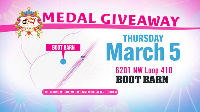 KSAT Medal giveaway with SA Live